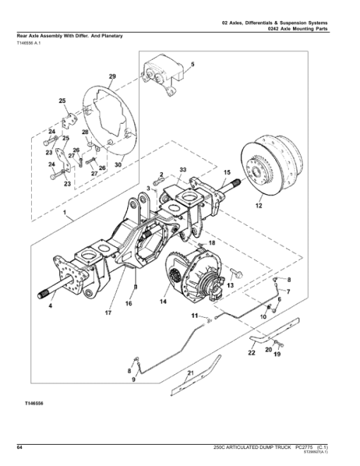 John Deere 250C Articulated Dump Trucks Parts Catalog Manual - PC2775 - Image 2