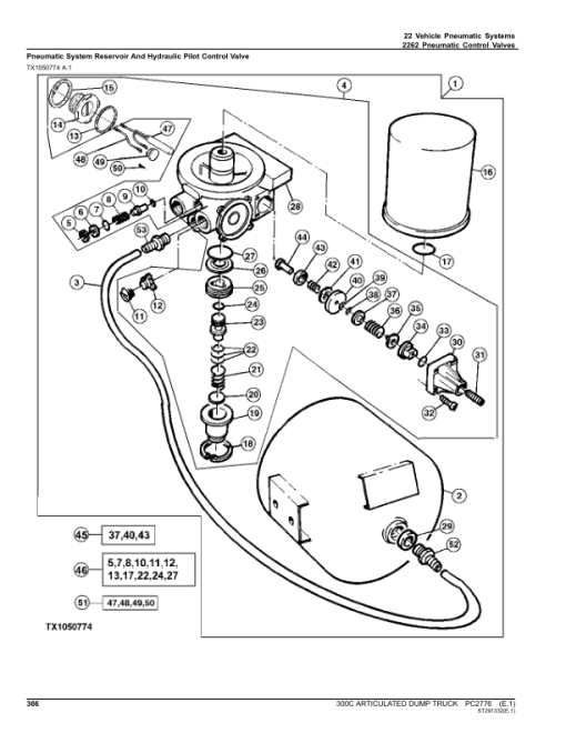 John Deere 300C Articulated Dump Trucks Parts Catalog Manual - PC2776 - Image 3