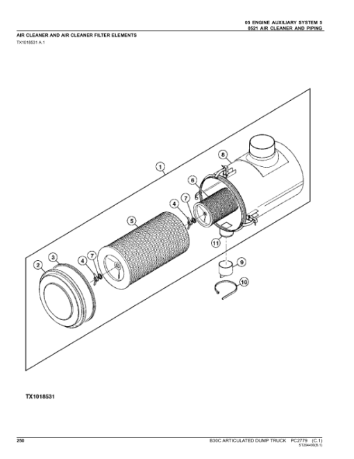 John Deere B30C Articulated Dump Trucks Parts Catalog Manual - PC2779 - Image 4