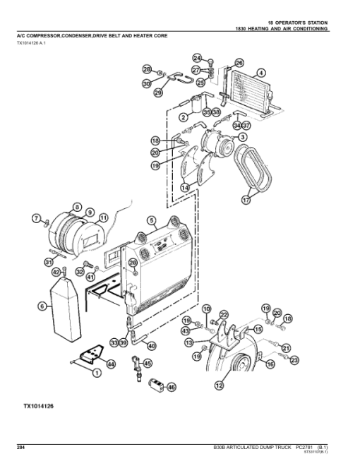 John Deere B30B Articulated Dump Trucks Parts Catalog Manual - PC2781 - Image 3