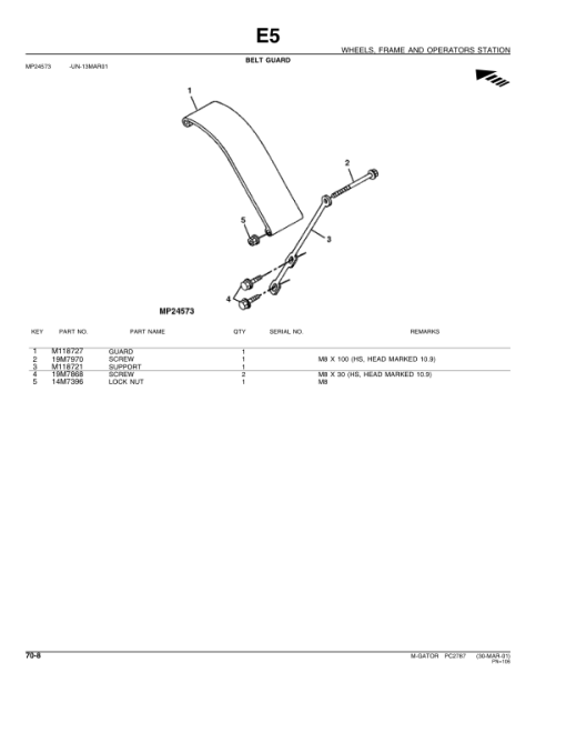 John Deere 6X4 Utility Vehicle (Yr 1999 - 2005) Parts Catalog Manual - PC2787 - Image 2