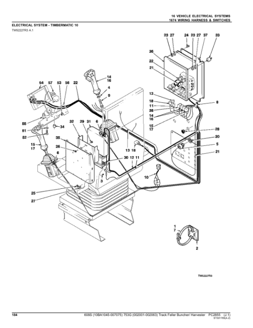 John Deere 608S, 753G Tracked Feller Bunchers (SN 10BA1045–007075 & 002001–002063) Parts Catalog Manual - PC2855 - Image 3