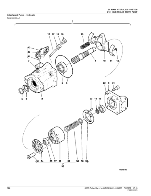 John Deere 853G Tracked Feller Bunchers (SN 003001-003083) Parts Catalog Manual - PC2857 - Image 3