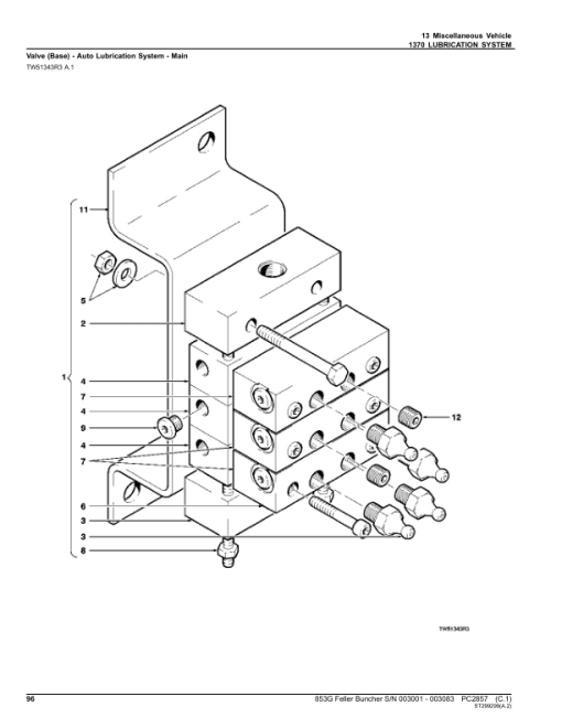 John Deere 853G Tracked Feller Bunchers (SN 003001-003083) Parts Catalog Manual - PC2857 - Image 4