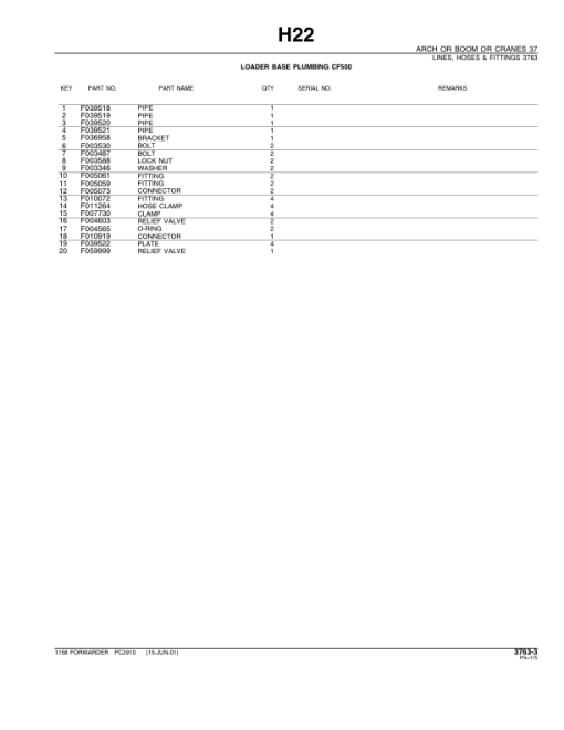 John Deere 1158 Forwarders Parts Catalog Manual - PC2910 - Image 2