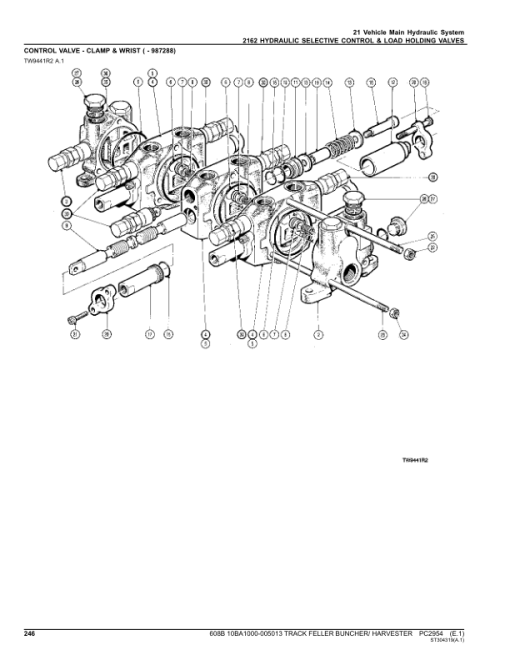 John Deere 608B Tracked Feller Bunchers (SN 10BA1000-005013) Parts Catalog Manual - PC2954 - Image 2