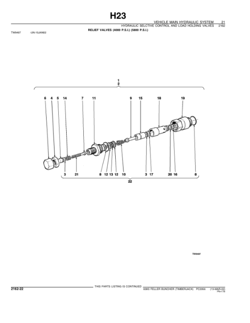 John Deere 608S Tracked Feller Bunchers Parts Catalog Manual - PC2956 - Image 2