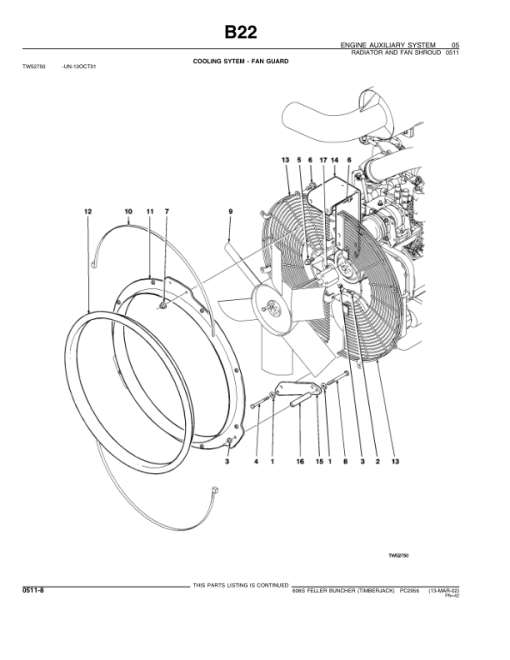 John Deere 608S Tracked Feller Bunchers Parts Catalog Manual - PC2956 - Image 4