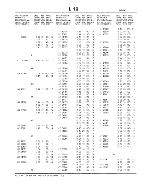 John Deere 9605 Backhoe Attachments Parts Catalog Manual - PC3171 - Image 2