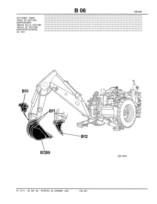 John Deere 9605 Backhoe Attachments Parts Catalog Manual - PC3171 - Image 3