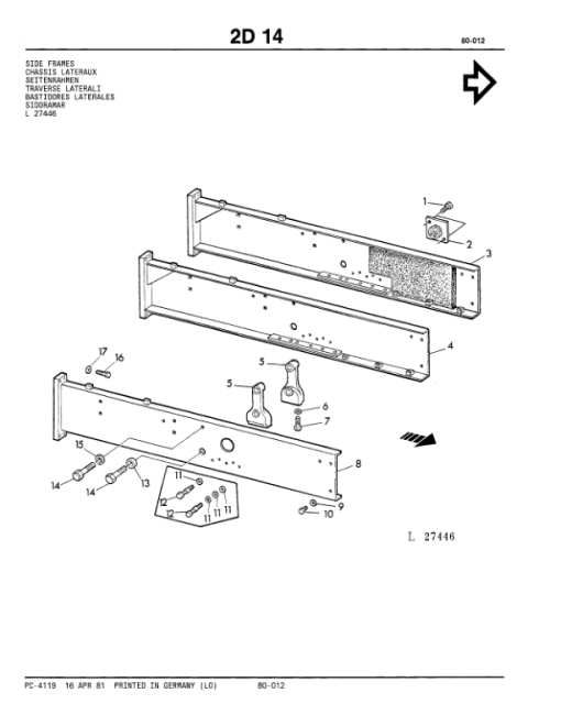 John Deere 450A Crawlers Parts Catalog Manual - PC4119 - Image 3