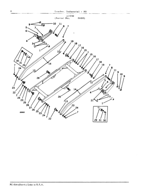 John Deere 90 Attachments (John Deere 420 Crawler Tractor) Parts Catalog Manual - PC514 - Image 2