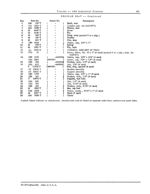 John Deere 440IC Crawlers Parts Catalog Manual - PC573 - Image 2