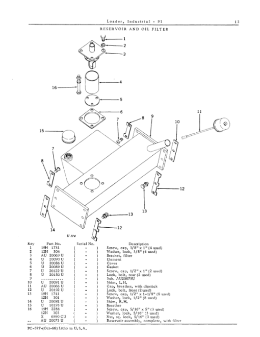 John Deere 91 Attachments (For John Deere 440) Parts Catalog Manual - PC577 - Image 2