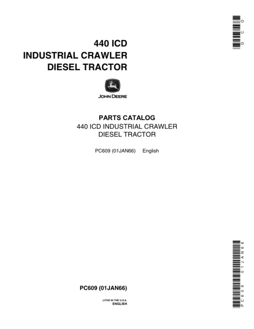 John Deere 440ICD Crawlers Parts Catalog Manual - PC609