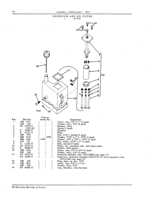 John Deere 831 Loader Attachments Parts Catalog Manual - PC613 - Image 3