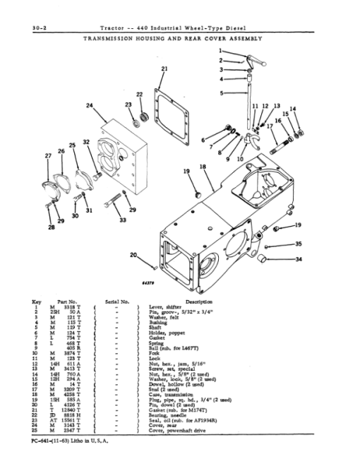 John Deere 440ID Tractors Parts Catalog Manual - PC641 - Image 3