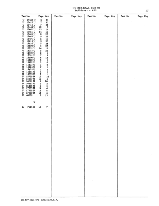 John Deere 622 Attachments (BULLDOZER BLADE) Parts Catalog Manual - PC697 - Image 4