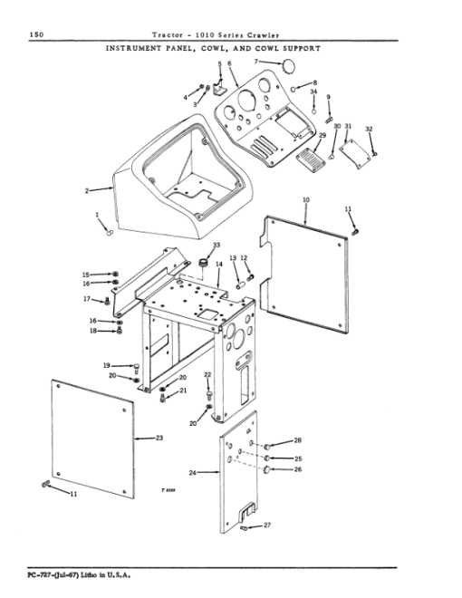 John Deere 1010 Crawlers Parts Catalog Manual - PC727 - Image 3