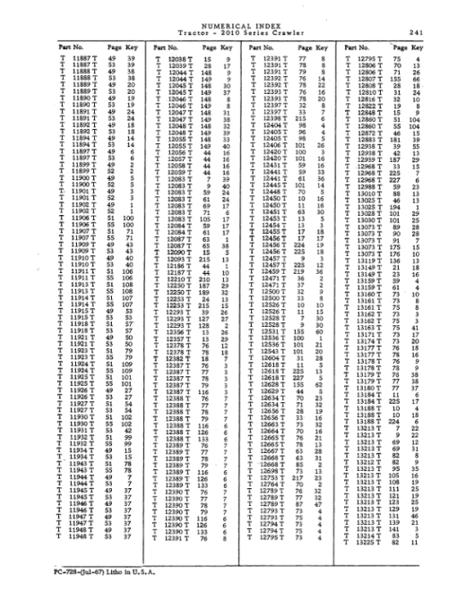 John Deere 2010 Crawlers Parts Catalog Manual - PC728 - Image 2