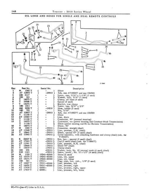 John Deere 2010 Wheel Tractors (GAS, DIESEL) Parts Catalog Manual - PC731 - Image 4