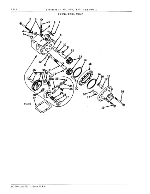 John Deere 80, 820, 830, 830-I Tractors Parts Catalog Manual - PC766 - Image 3