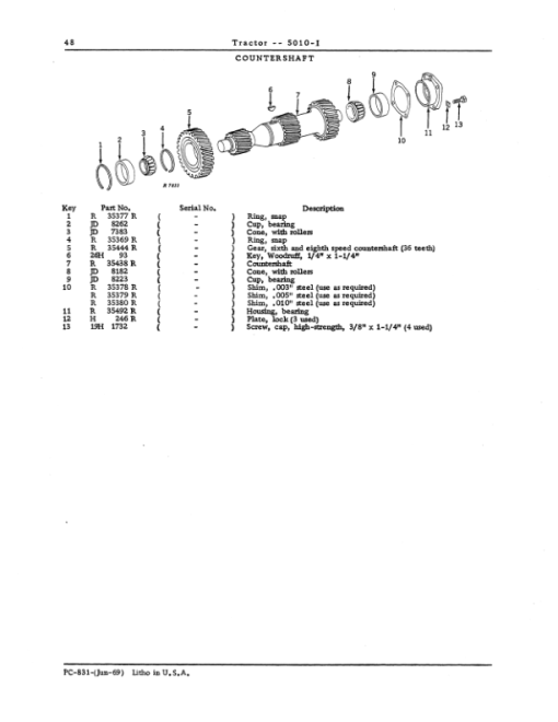 John Deere 5010, 5010I Tractors Parts Catalog Manual - PC831 - Image 2