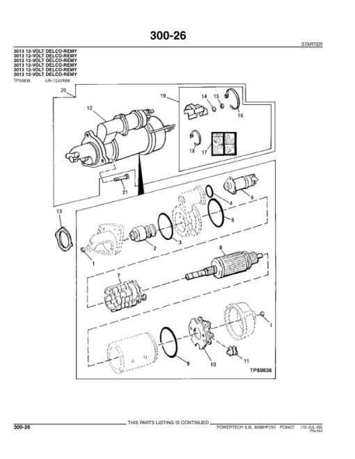 John Deere 6.8L, 6068HF250 Engines Parts Catalog Manual - PC8427 - Image 4