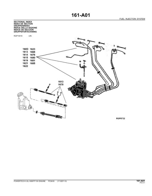 John Deere 6068TF150, 6.8L Engines Parts Catalog Manual - PC8430 - Image 4