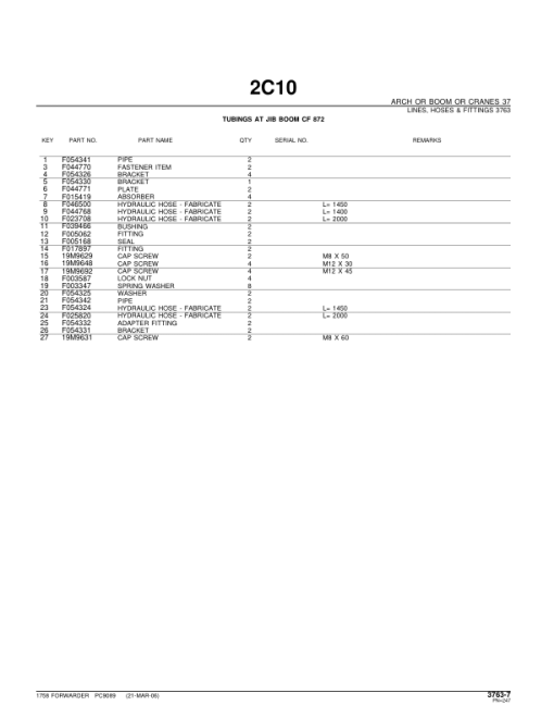 John Deere 1758 Forwarders (SN 002001-) Parts Catalog Manual - PC9089 - Image 2