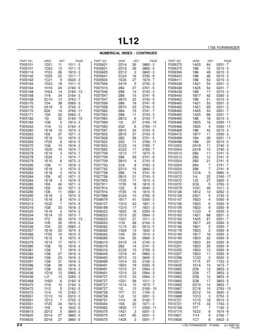 John Deere 1758 Forwarders (SN 002001-) Parts Catalog Manual - PC9089 - Image 4