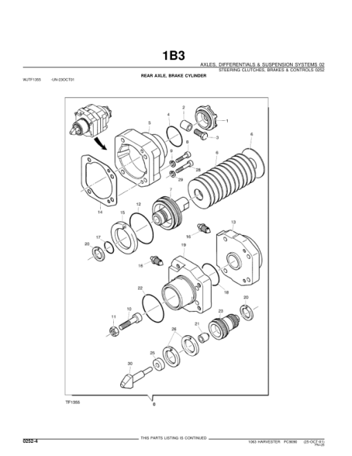 John Deere 1063 Harvester Parts Catalog Manual - PC9090 - Image 3