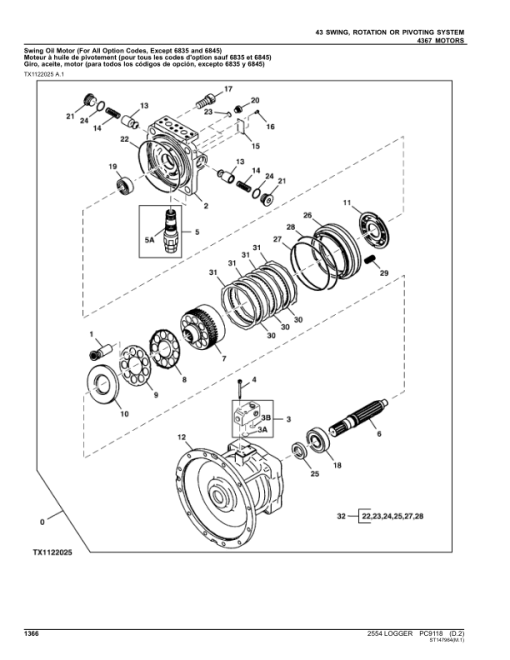 John Deere 2554 Loggers Parts Catalog Manual - PC9118 - Image 2