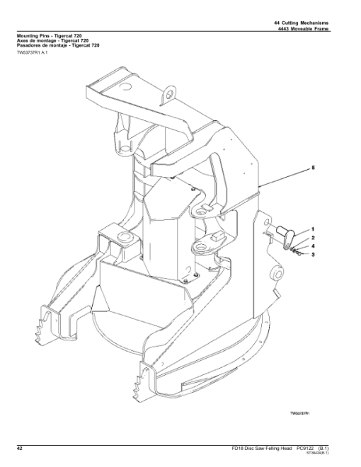 John Deere FD18 Felling Heads Parts Catalog Manual - PC9122 - Image 2