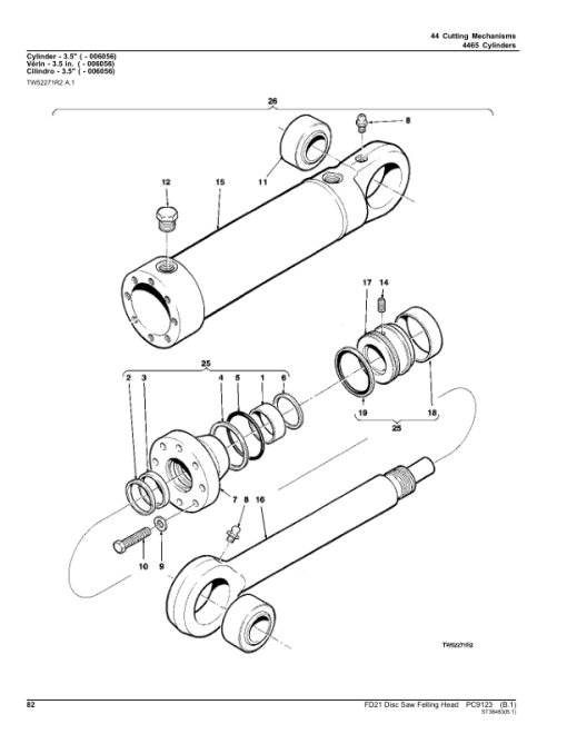 John Deere FD21 Felling Heads Parts Catalog Manual - PC9123 - Image 3