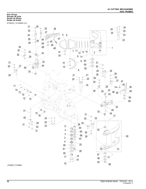 John Deere FB20 Felling Heads Parts Catalog Manual - PC9145 - Image 2