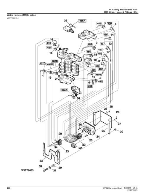 John Deere H754 Harvesting Heads Parts Catalog Manual - PC9203 - Image 3