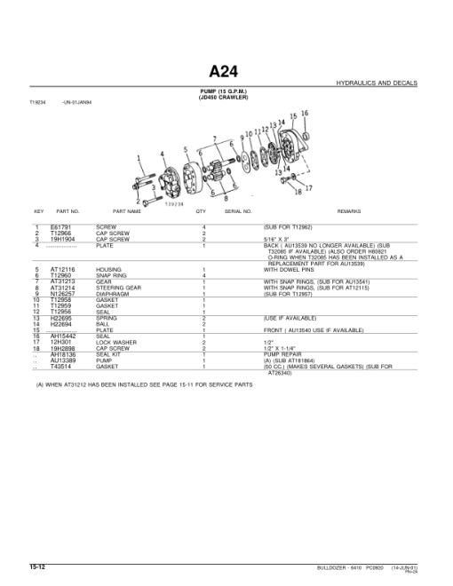 John Deere 6410, 450, 450B Attachments Parts Catalog Manual - PC920 - Image 2