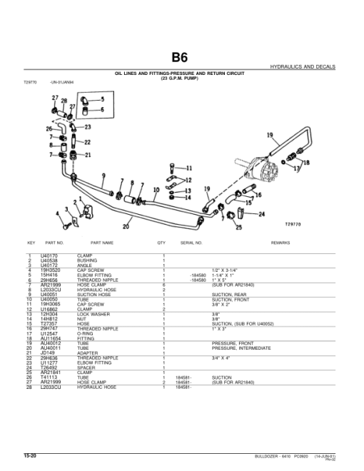 John Deere 6410, 450, 450B Attachments Parts Catalog Manual - PC920 - Image 4