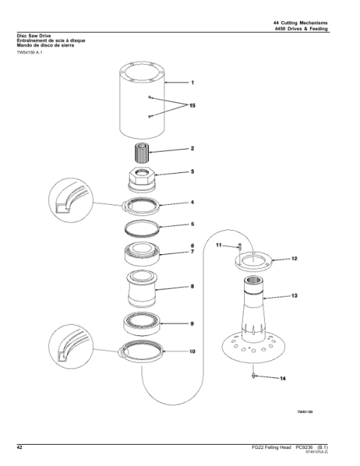 John Deere FG22 Felling Head Parts Catalog Manual - PC9236 - Image 3