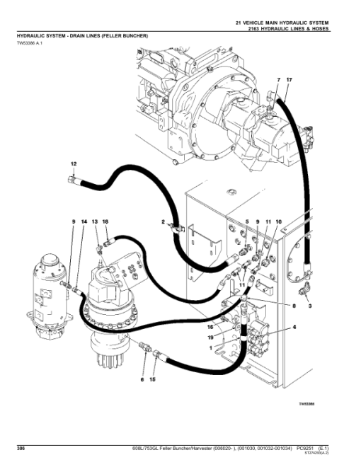 John Deere 608L, 753GL Tracked Feller Bunchers (SN 006020–001030 & 001032–001034) Parts Catalog Manual - PC9251 - Image 4