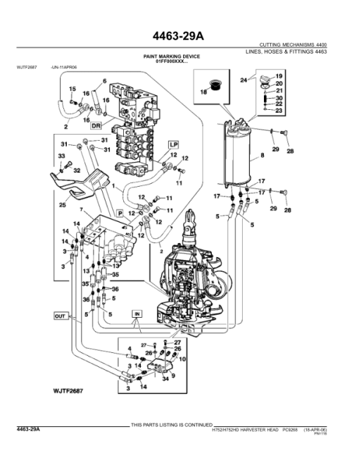 John Deere H752, H752HD Harvesting Heads (SN EJH752X000228) Parts Catalog Manual - PC9268 - Image 2