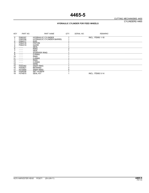 John Deere H270 Harvesting Heads (SN EJH270X000472) Parts Catalog Manual - PC9271 - Image 4