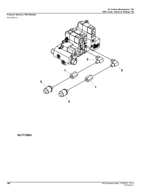 John Deere 745 Harvesting Heads Parts Catalog Manual - PC9272 - Image 2