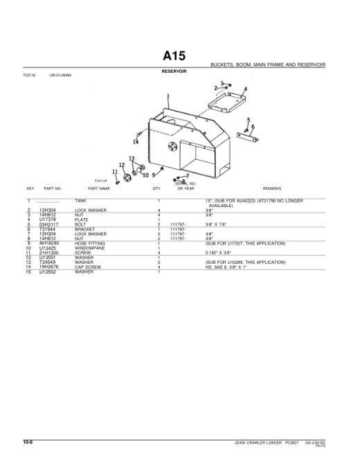 John Deere 450 Attachments ( 7710 and 7711 blade boom, and drott 1-in1) Parts Catalog Manual - PC927 - Image 4