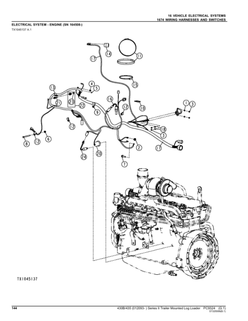 John Deere 430B, 435 Knuckleboom Loader (SN 012093–) Parts Catalog Manual - PC9324 - Image 4