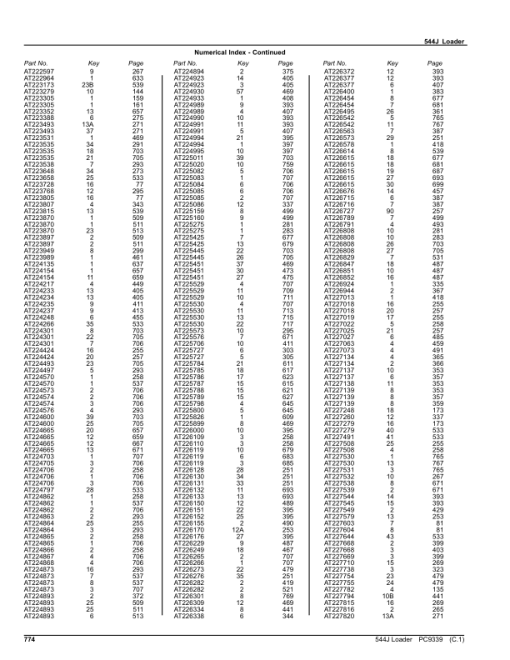 John Deere 544J Loaders (SN -611799) Parts Catalog Manual - PC9339 - Image 4