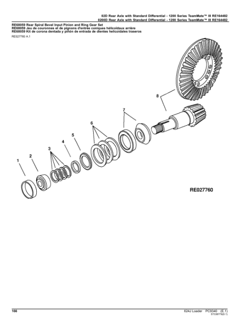 John Deere 624J Loaders Parts Catalog Manual - PC9340 - Image 4