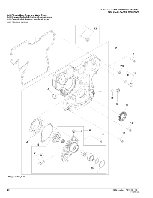 John Deere 624J Loaders Parts Catalog Manual - PC9340 - Image 2