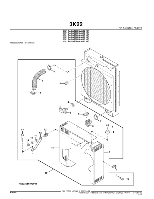 John Deere 4.5L, 4045DF270, 4045TF270 Engines Parts Catalog Manual - PC9355 - Image 4